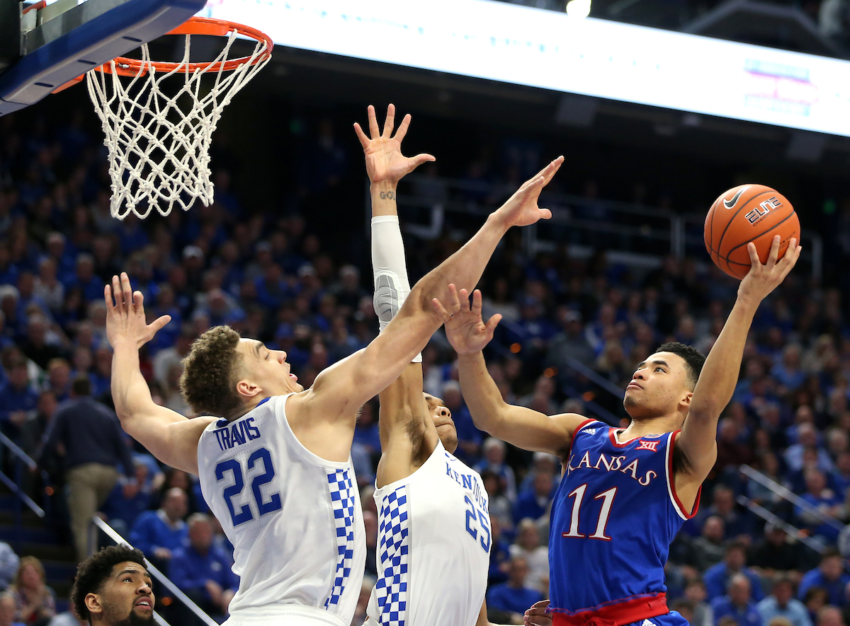 Reid Travis. 

The UK men's basketball team beat Kansas 71-63 at Rupp Arena on Saturday, January 26, 2019.


Photo By Barry Westerman | UK Athletics