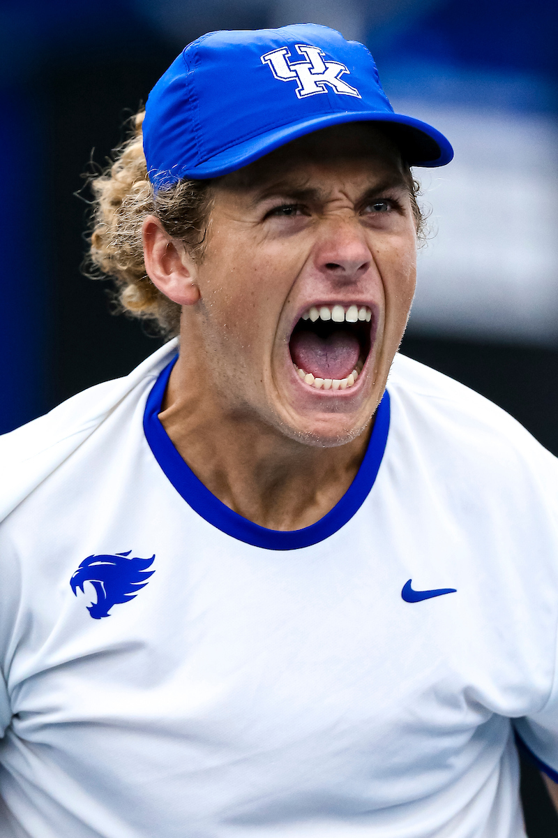 Liam Draxl. Celebration.

Kentucky beats NorthWestern University during the 2nd round of the NCAA tournament.

Photo by Eddie Justice | UK Athletics