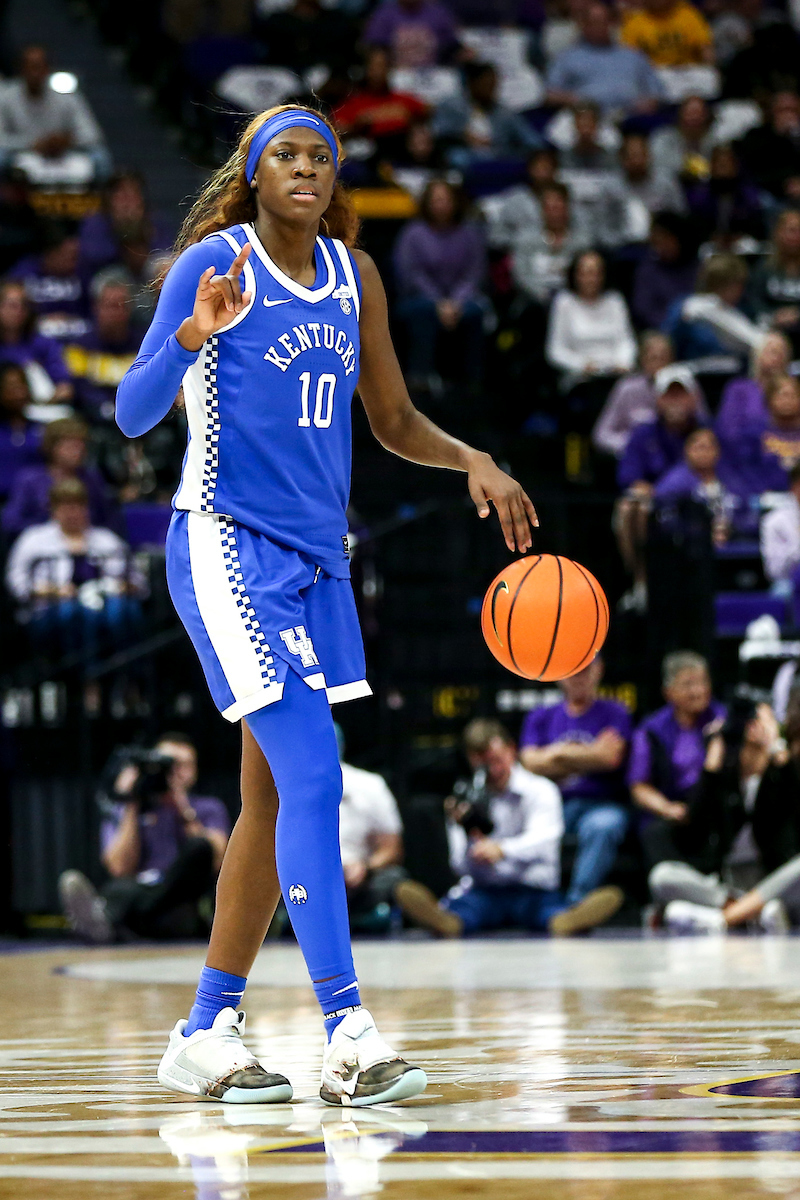 Rhyne Howard.

Kentucky loses to LSU 78-69.

Photo by Grace Bradley | UK Athletics