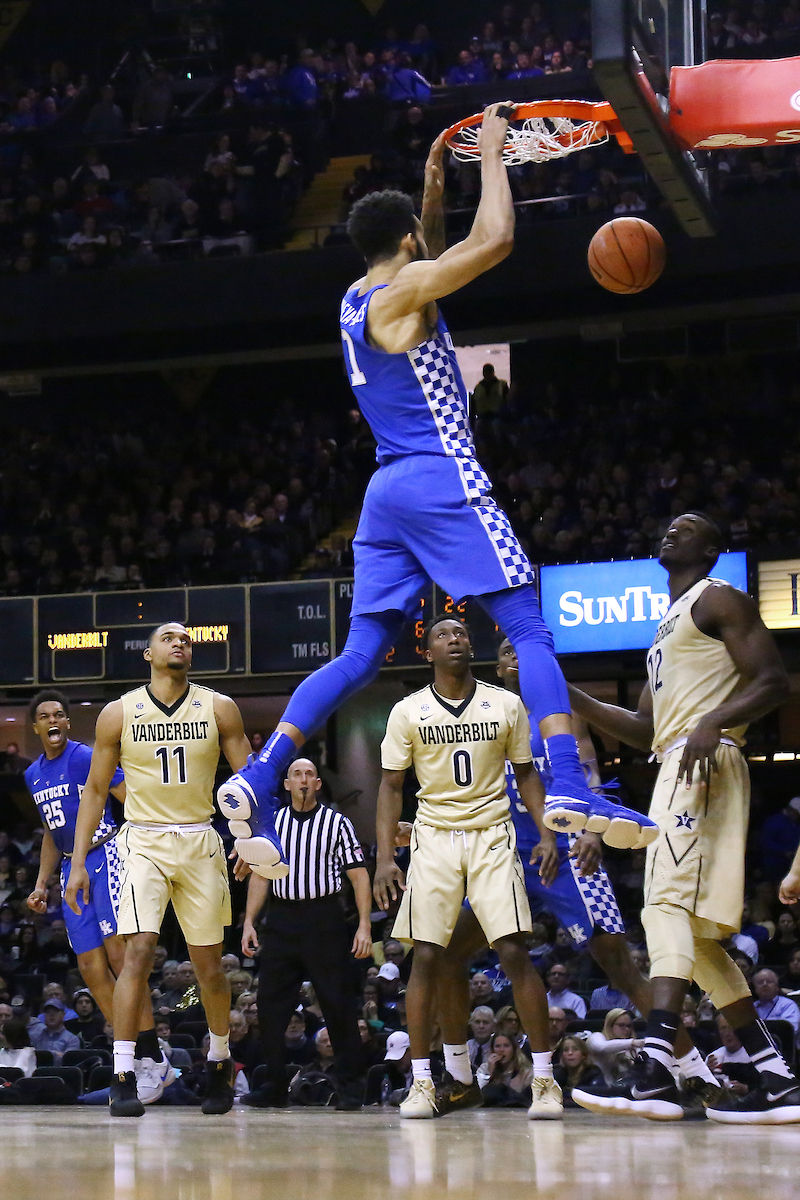 Sacha Killeya-Jones.

The University of Kentucky men's basketball team beat Vanderbilt 74-67 at Memorial Gymnasium in Nashville, TN., on Saturday, January 13, 2018.

Photo by Chet White | UK Athletics