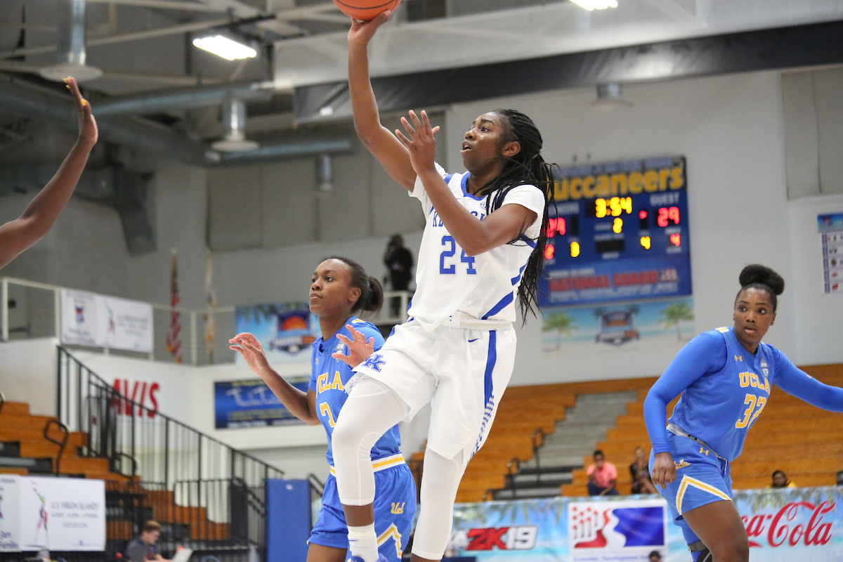 Game Two - Kentucky vs. UCLA

The women's basketball team travels to Saint Thomas to compete in the 2018 Paradise Jam Tournament from November 22nd-24th at the University of the Virgin Islands.

Photos by Noah J. Richter | UK Athletics