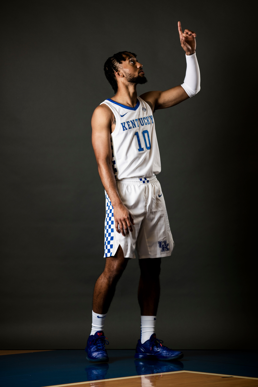 Davion MIntz.

Menâ??s basketball photo day.

Photos by Chet White | UK Athletics