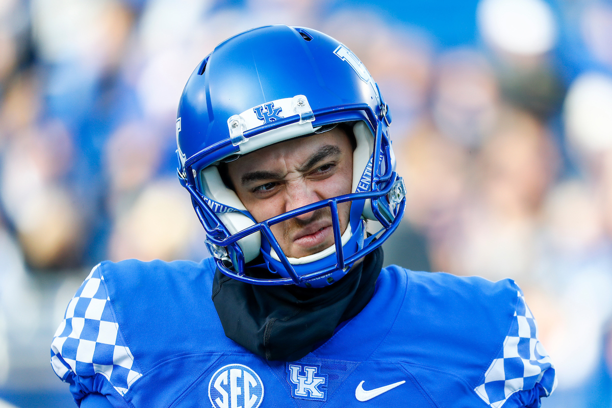 Max Duffy.

UK football beats MTSU 34-23 on Senior Day at Kroger Field.

Photo by Chet White | UK Athletics