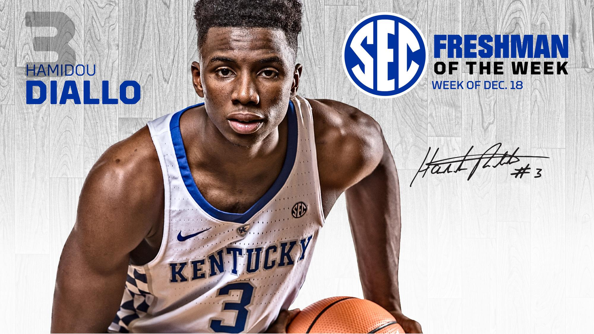 Diallo Named SEC Freshman of the Week