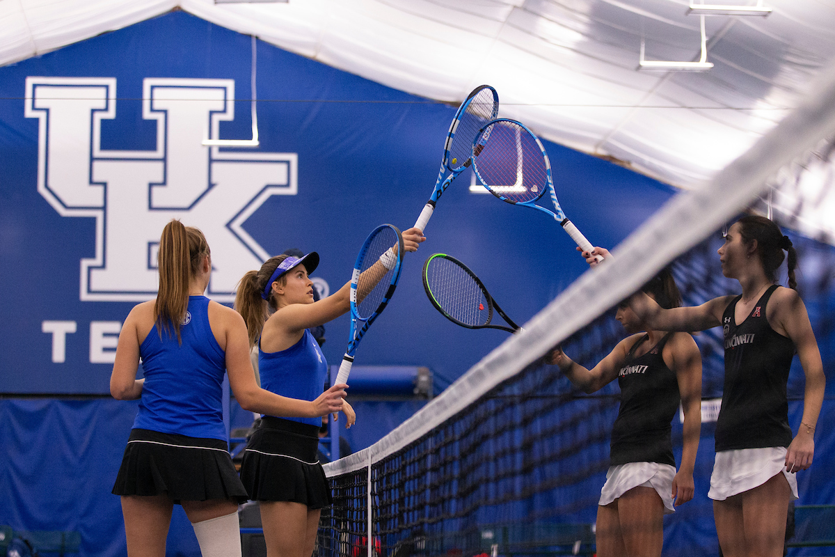 Carla Girbau & Carlota Molina.

Kentucky defeats Cincinnati 6-1.

Photo by Grace Bradley | UK Athletics