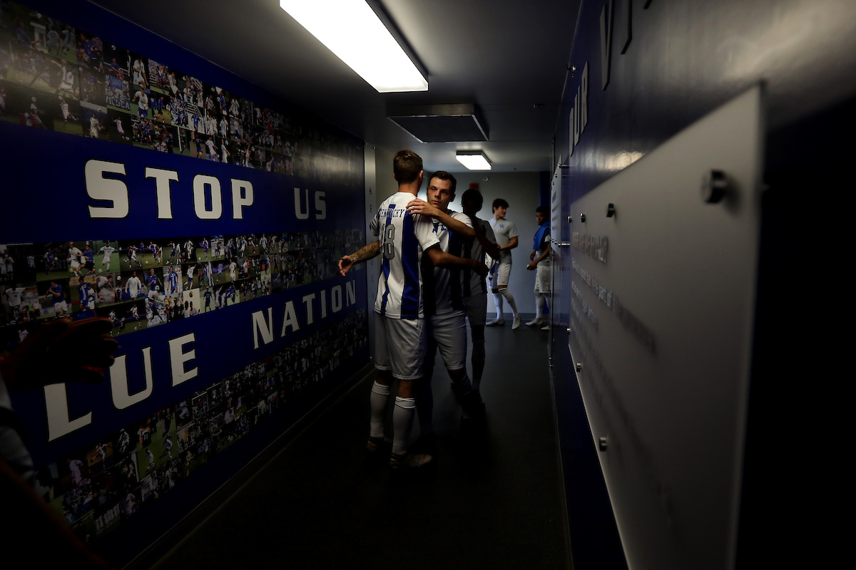 Men's soccer beats Portland, 4-0.

Photo by Quinn Foster | UK Athletics