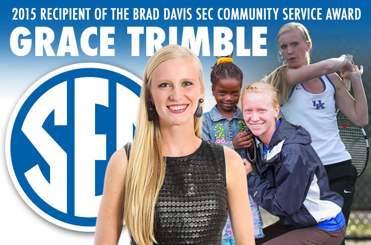 Grace Trimble Earns Brad Davis SEC Community Service Award