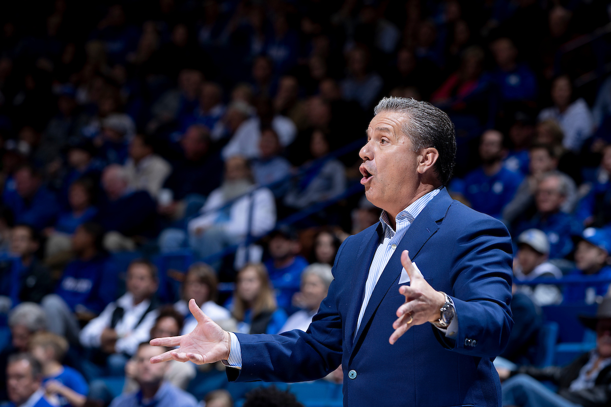 John Calipari.

Men's basketball beat IUP 86-64

Photo by Chet White | UK Athletics