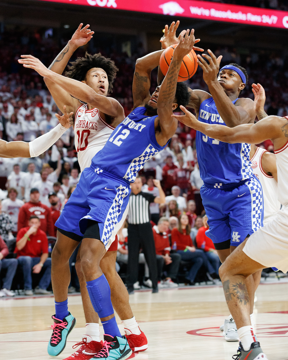 Oscar Tshiebwe. Keion Brooks Jr.

Kentucky falls to Arkansas, 75-73.

Photo by Elliott Hess | UK Athletics