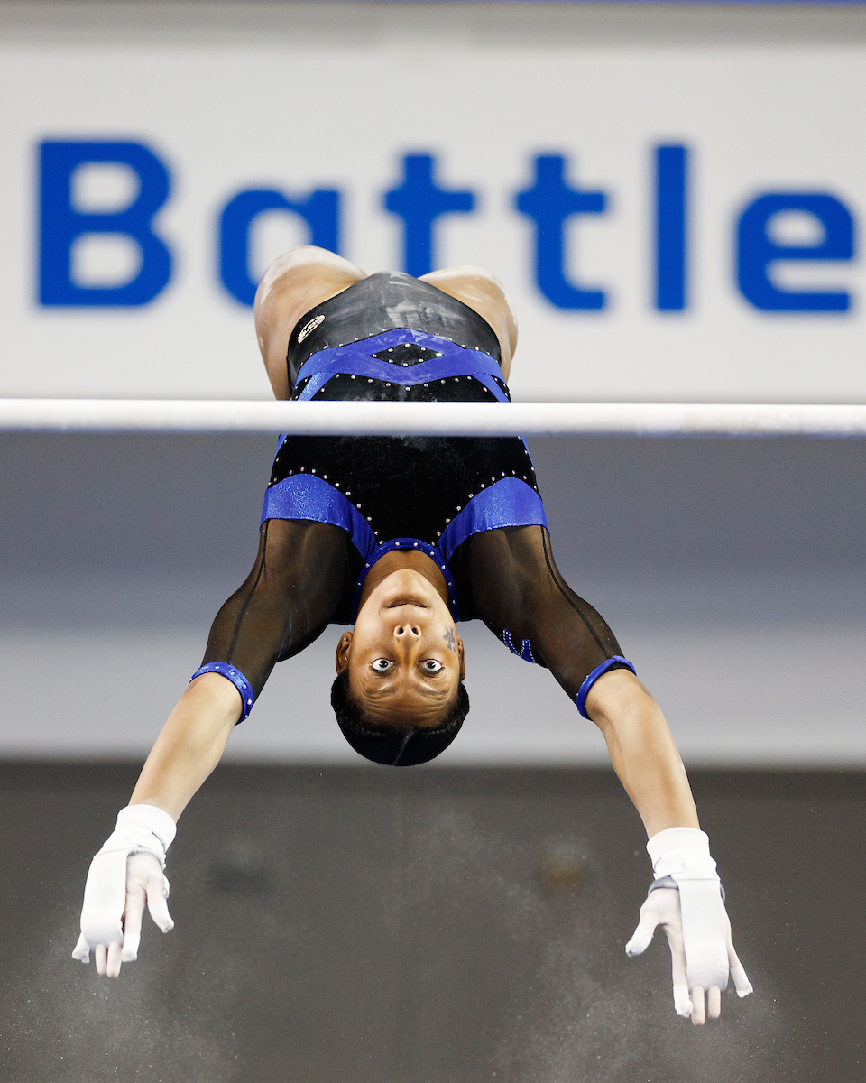CALLY NIXON.

Kentucky beats Auburn, 196.225 - 194.550.

Photo by Elliott Hess | UK Athletics