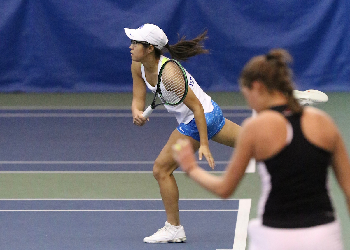 UK Women's Tennis in action against NC State on Saturday, January 27, 2018 at the Hilary J. Boone Tennis Center in Lexington, Ky.

Photos by Noah J. Richter | UK Athletics
