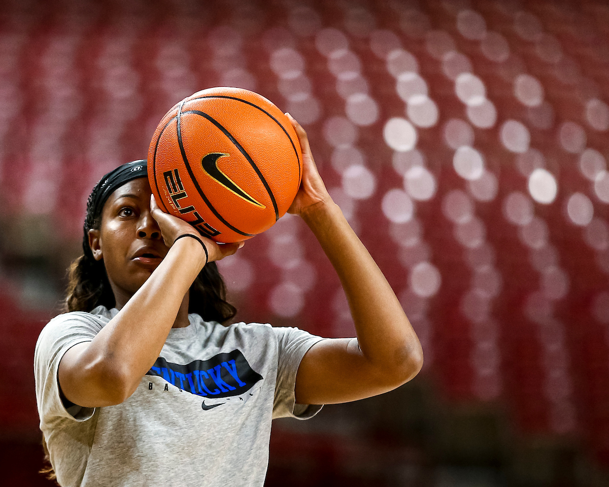 Robyn Benton.

Kentucky at Arkansas Shootaround.

Photo by Eddie Justice | UK Athletics
