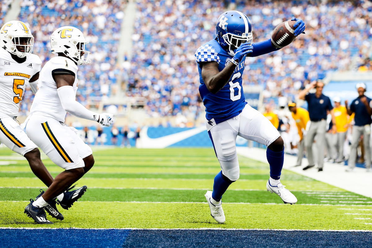 Josh Ali.

UK beats UTC, 28-23.

Photos by Chet White | UK Athletics