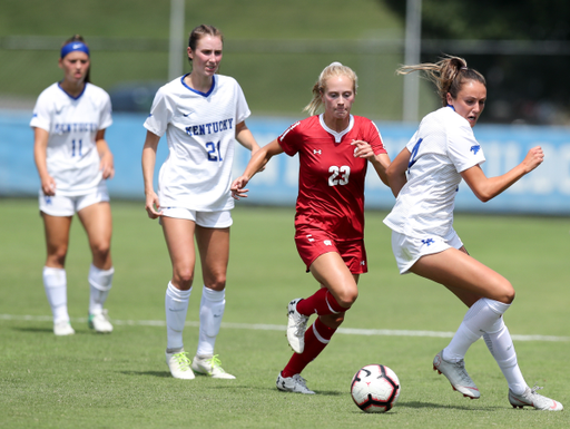 HOLLIE OLDING.

The University of Kentucky women's soccer team falls to Wisconsin 3-1 Sunday, August 26, at the Bell Soccer Complex in Lexington, Ky.

Photo by Elliott Hess | UK Athletics