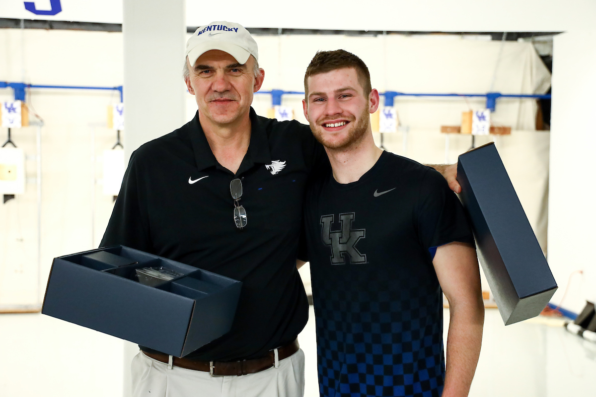 Ian Foos. 

Kentucky vs Morehead State rifle.

Photo by Eddie Justice | UK Athletics