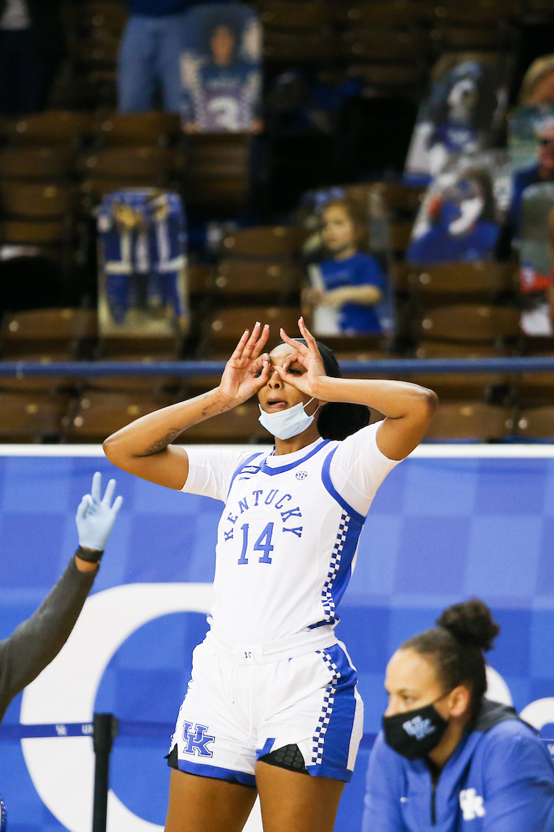 Tatyana Wyatt.

Kentucky beats Arkansas 75-64.

Photo by Hannah Phillips | UK Athletics