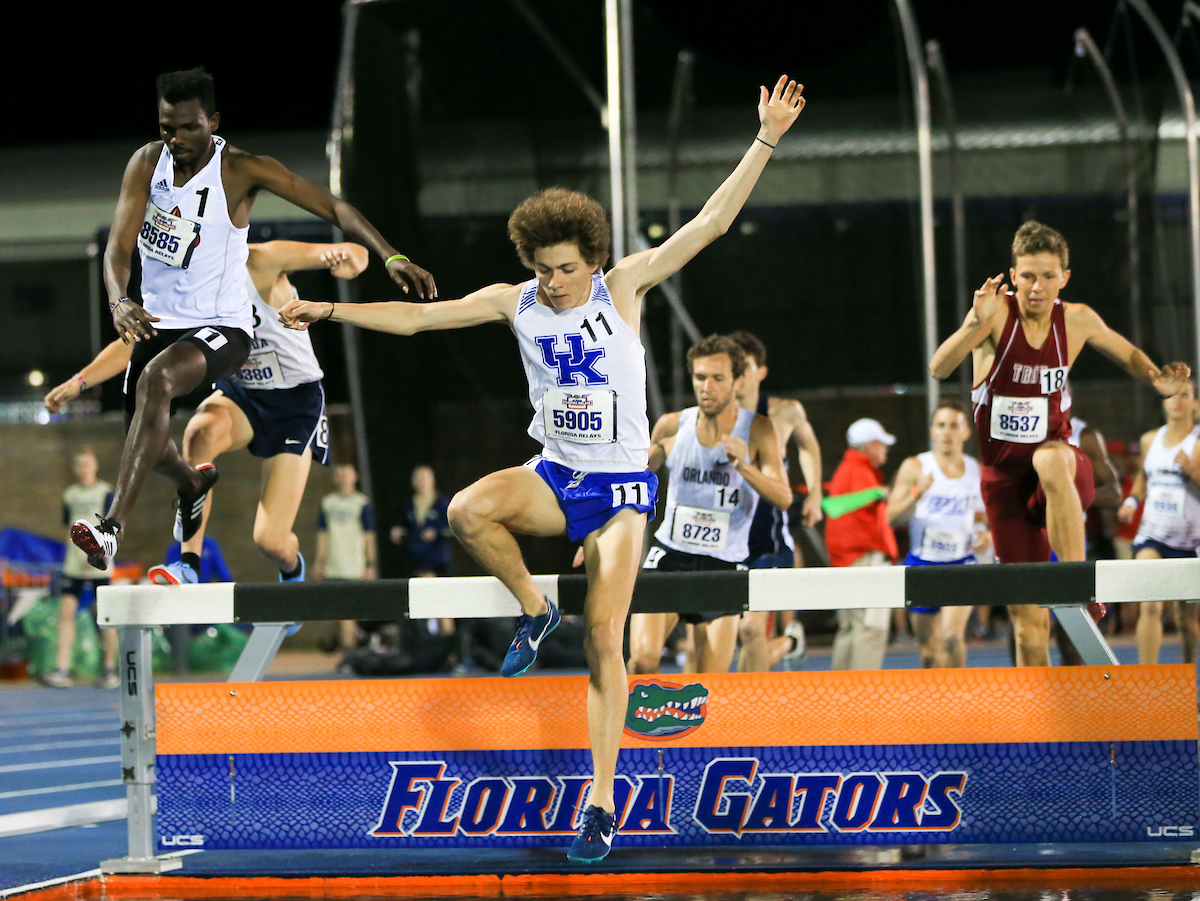 during the Pepsi Florida Relays at James G. Pressly Stadium on Friday, March 29, 2019 in Gainesville, Fla. (Photo by Matt Stamey)