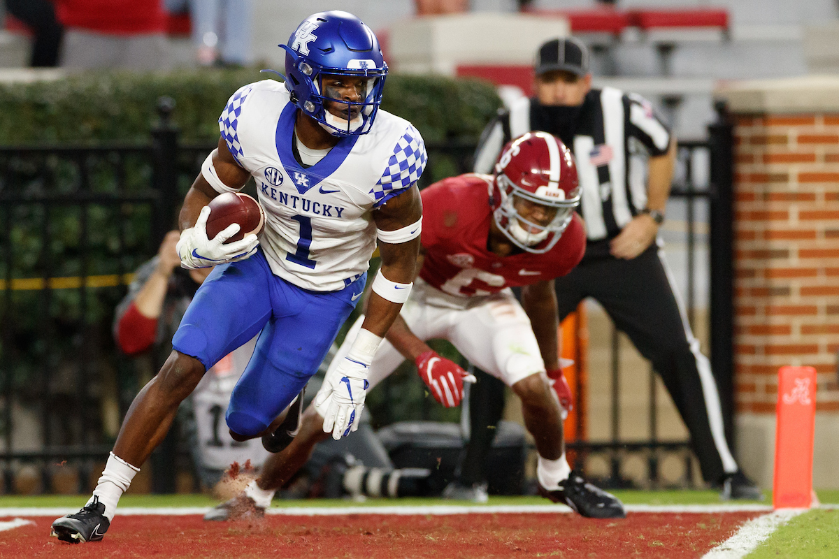 KELVIN JOSEPH.

Kentucky falls to Alabama, 63-3.

Photo by Elliott Hess | UK Athletics