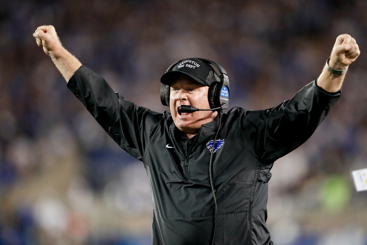 Mark Stoops.

Kentucky beat Missouri 35-28.

Photos by Chet White | UK Athletics