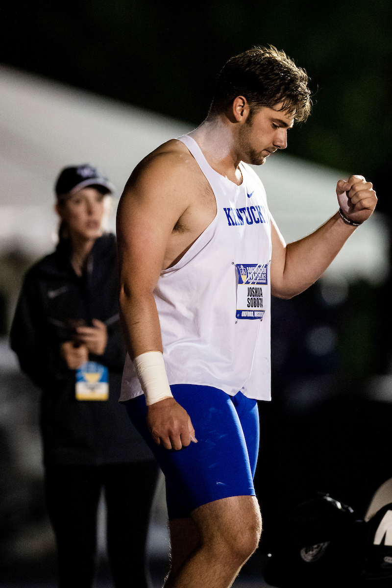 Joshua Sobota.

SEC Outdoor Track and Field Championships Day 2.

Photo by Elliott Hess | UK Athletics