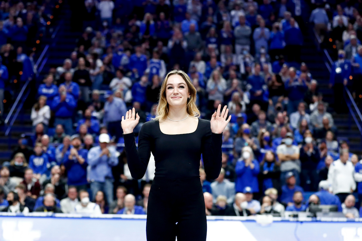 Abby Steiner.

Kentucky beat Alabama 90-81.

Photos by Chet White | UK Athletics