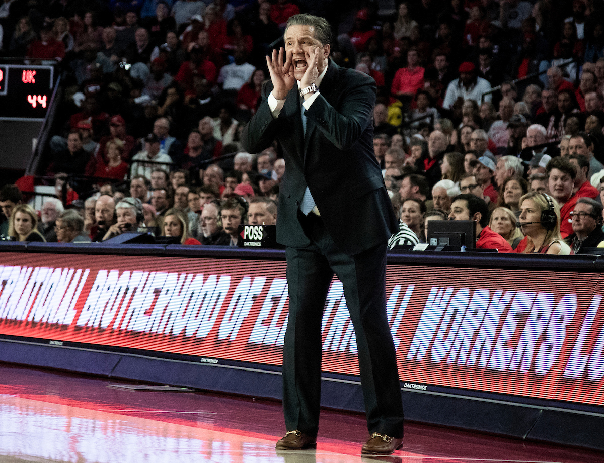 John Calipari.

Kentucky beat Georgia 69-49 at Stegeman Coliseum in Athens, Ga., on Tuesday, January 15, 2019.

Photo by Chet White | UK Athletics