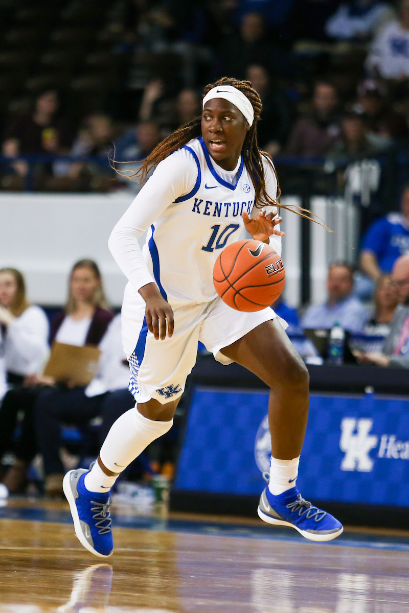 The UK women's basketball team falls to Texas A&M on Thursday, November 28, 2019.

Photo by Hannah Phillips | UK Athletics