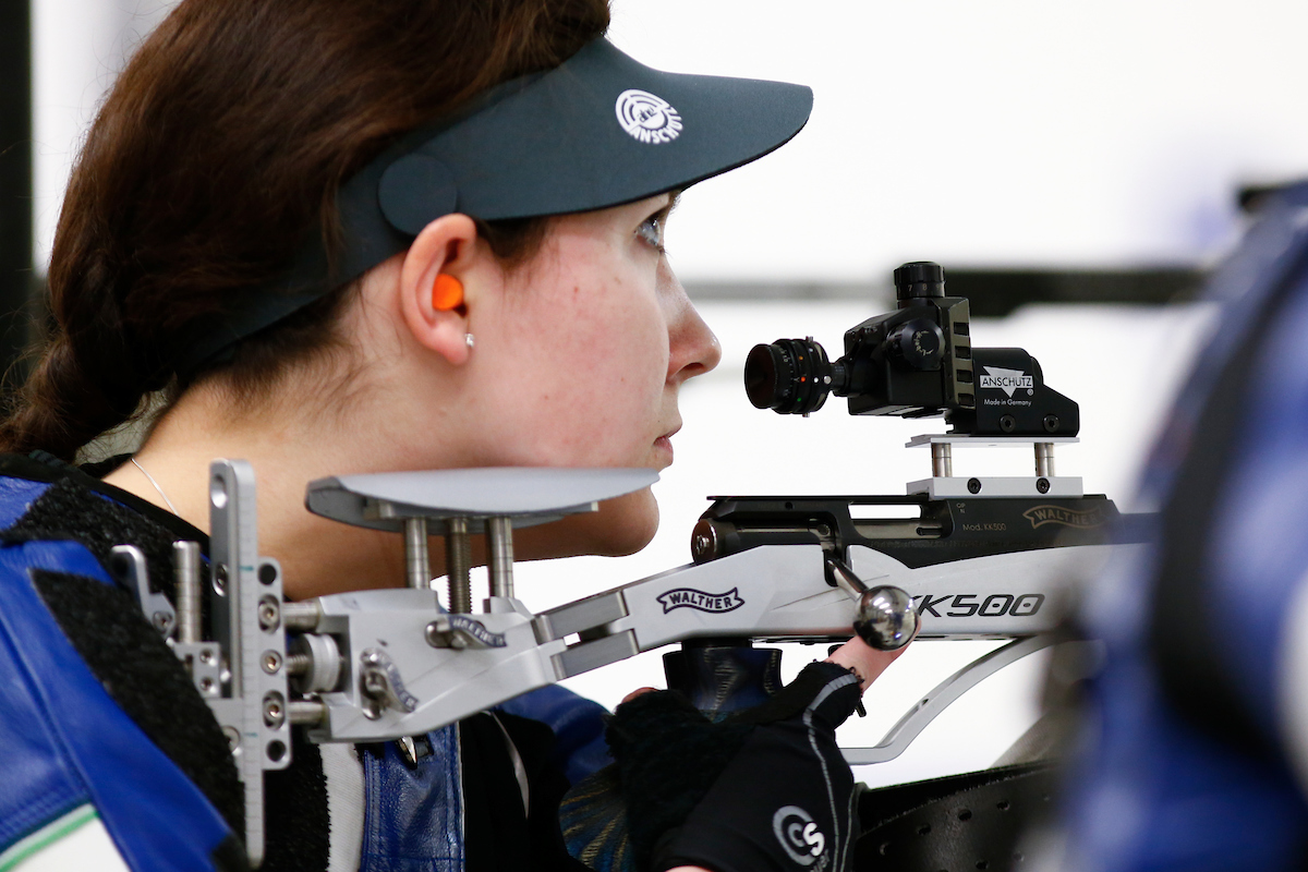 Jaden Thompson. 

Kentucky NCAA Rifle Qualifier. 

Photo By Barry Westerman | UK Athletics