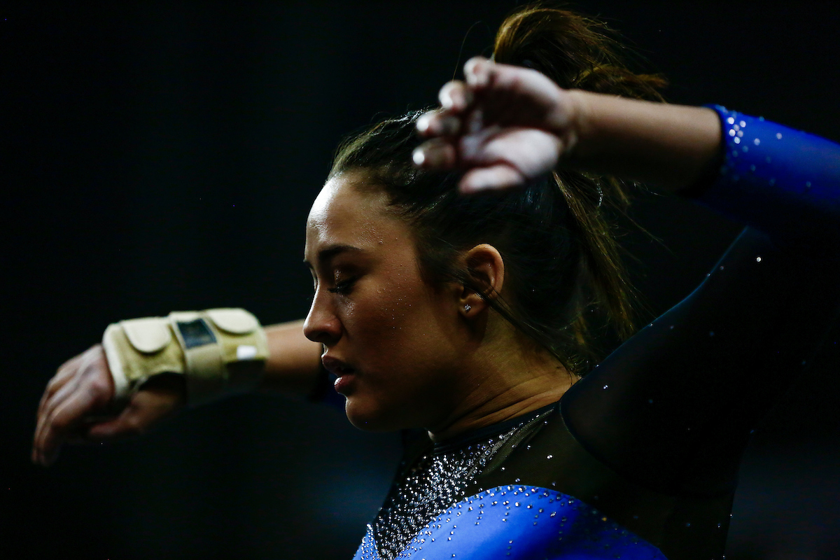 Katie Stuart.

The UK gymnastics team hosted #11 Auburn at Memorial Coliseum.

Photo by Chet White| UK Athletics