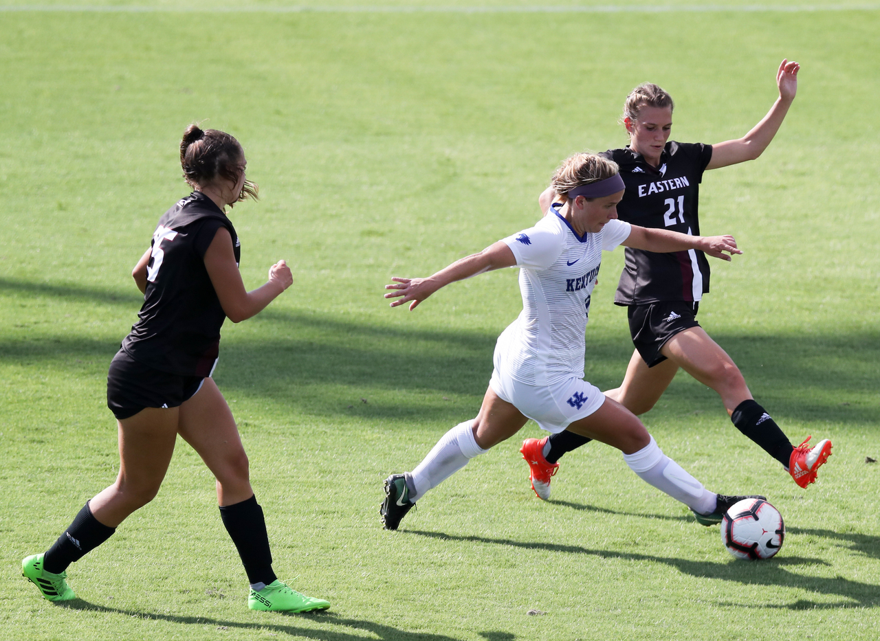 MARISSA BOSCO.

The University of Kentucky women's soccer team falls to Eastern Kentucky 1-0 Sunday, September 2, at the Bell Soccer Complex in Lexington, Ky.

Photo by Elliott Hess | UK Athletics