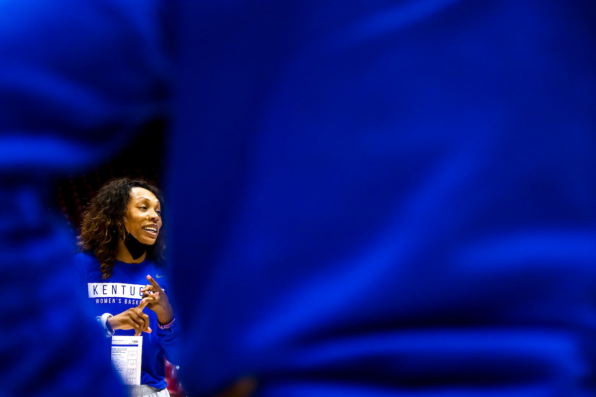 Kyra Elzy.

Kentucky at Alabama shootaround.

Photo by Eddie Justice | UK Athletics