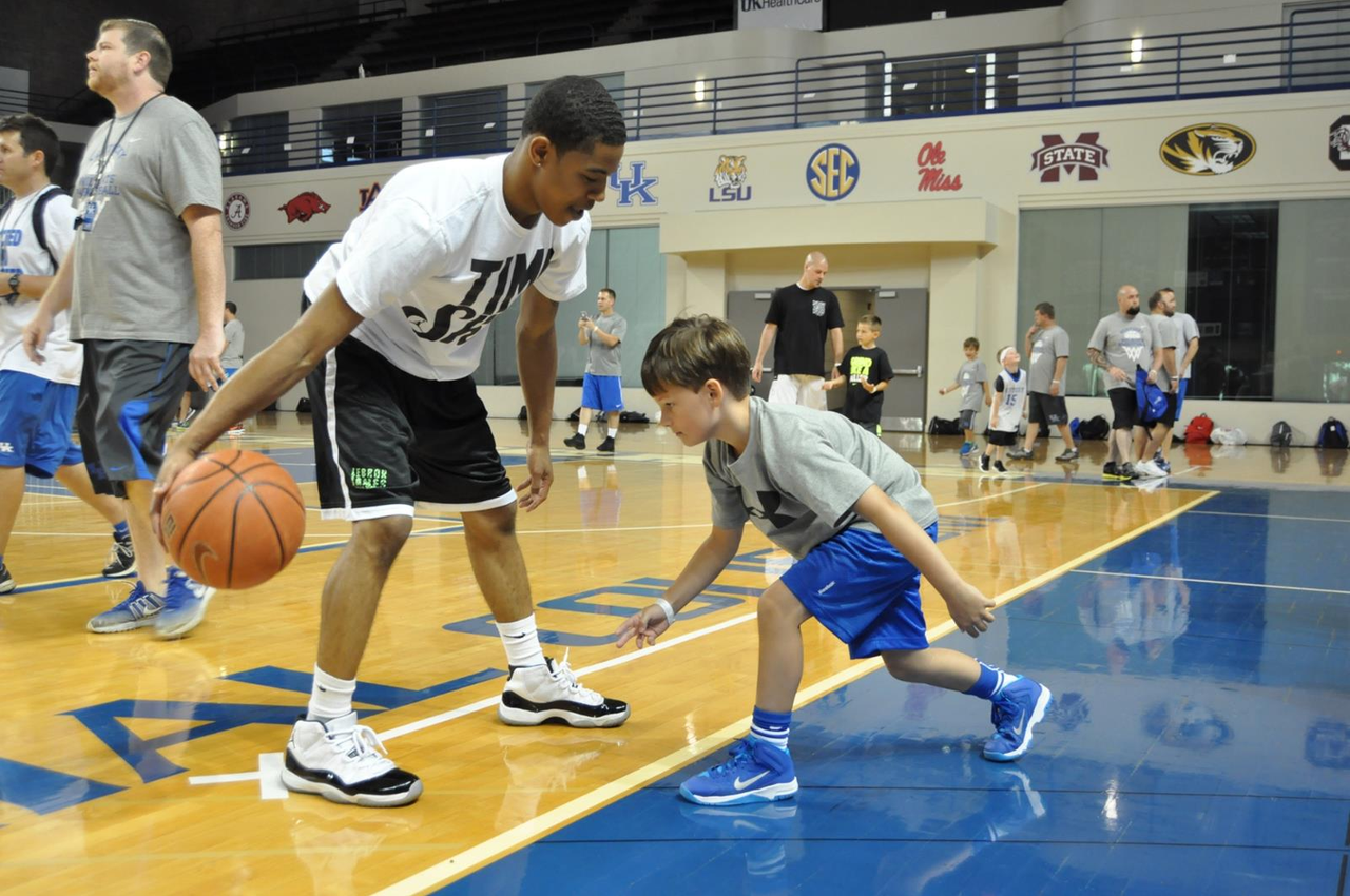 Tyler Ulis at Kentucky men's basketball camp.