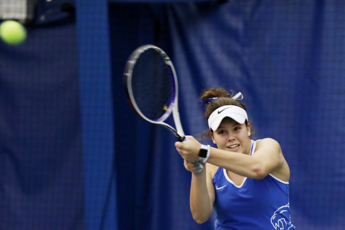 Alexis Merrill.

Kentucky women's tennis hosts Indiana

Photo by Quinn Foster | UK Athletics
