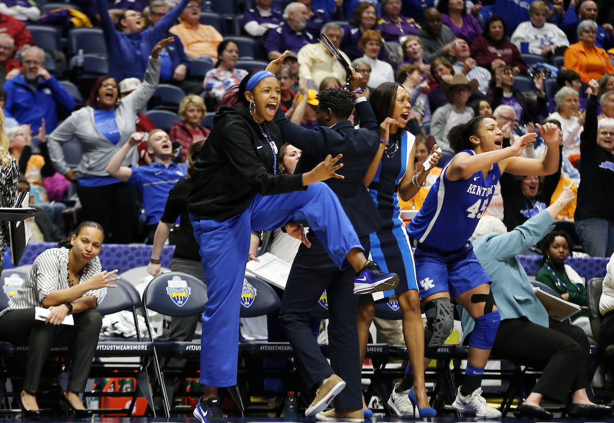 Keke McKinney

The University of Kentucky women's basketball team beat Alabama in the SEC Tournament on Thursday, March 1, 2018 at Bridgestone Arena in Nashville, TN.

Photo by Britney Howard | UK Athletics