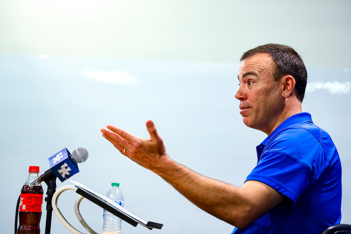 Nick Mingione.

Kentucky Softball and Baseball media day

Photo by Eddie Justice | UK Athletics