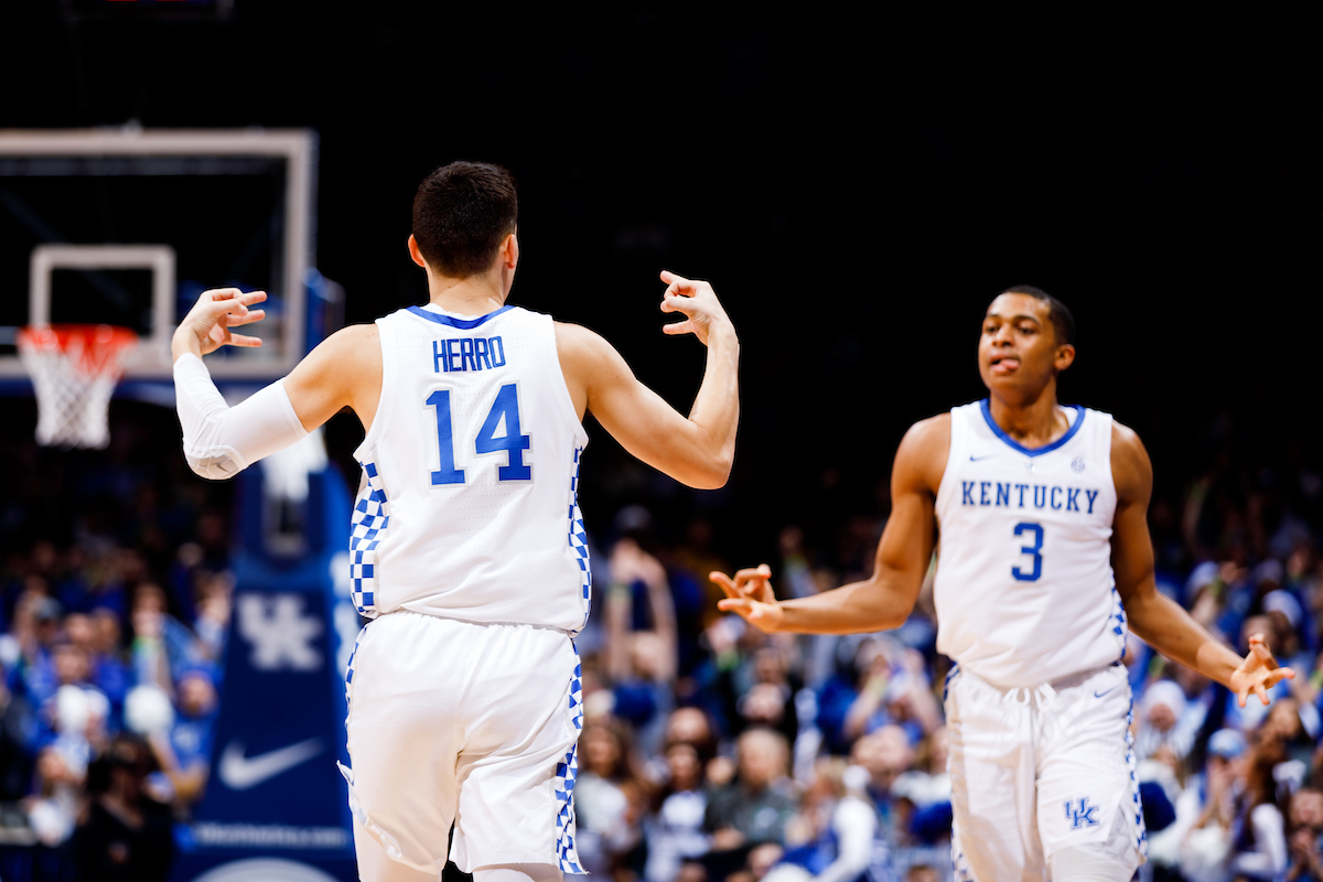 Tyler Herro.

Kentucky beat Utah 88-61 on Saturday, December 15, 2018, in Lexington's Rupp Arena.


Photo by Elliott Hess | UK Athletics