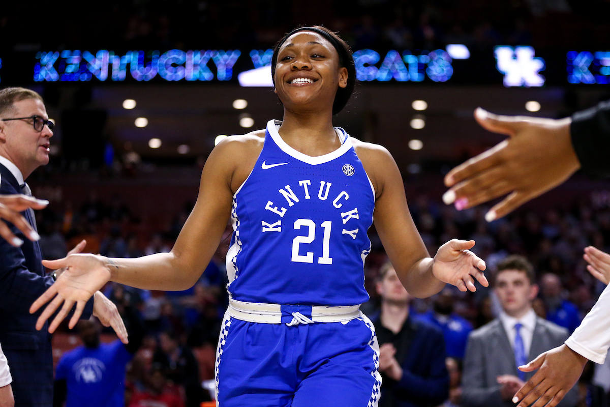 Ogechi Anyagaligbo. 

Kentucky falls to Mississippi State 77-59.

Photo by Eddie Justice | UK Athletics