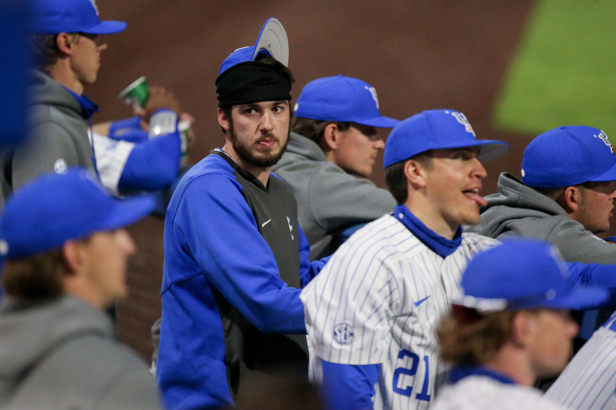 Mason Hazelwood.

Kentucky beats Butler 6 - 5.

Photo by Sarah Caputi | UK Athletics