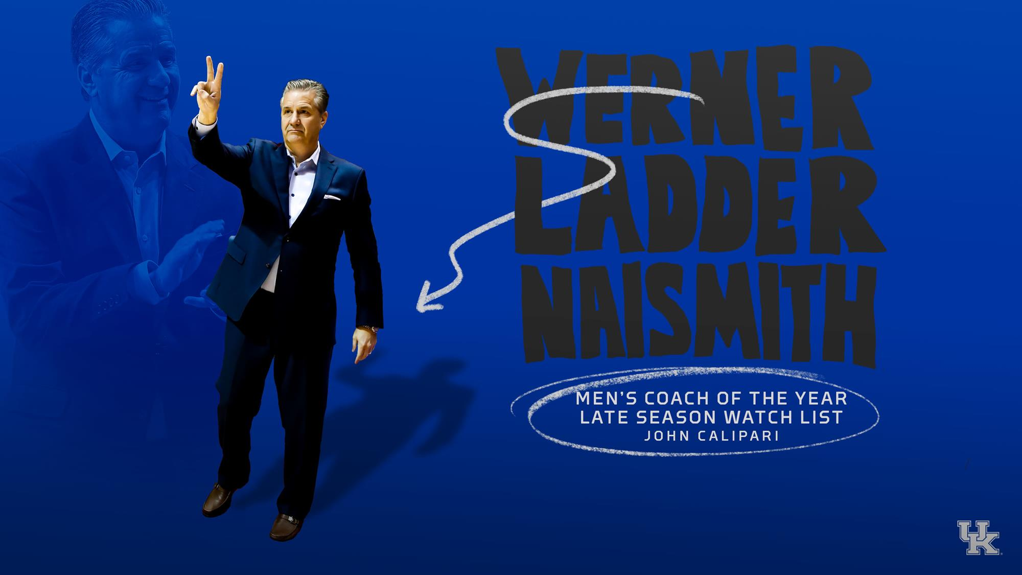 John Calipari Named to Naismith Coach of the Year Watch List