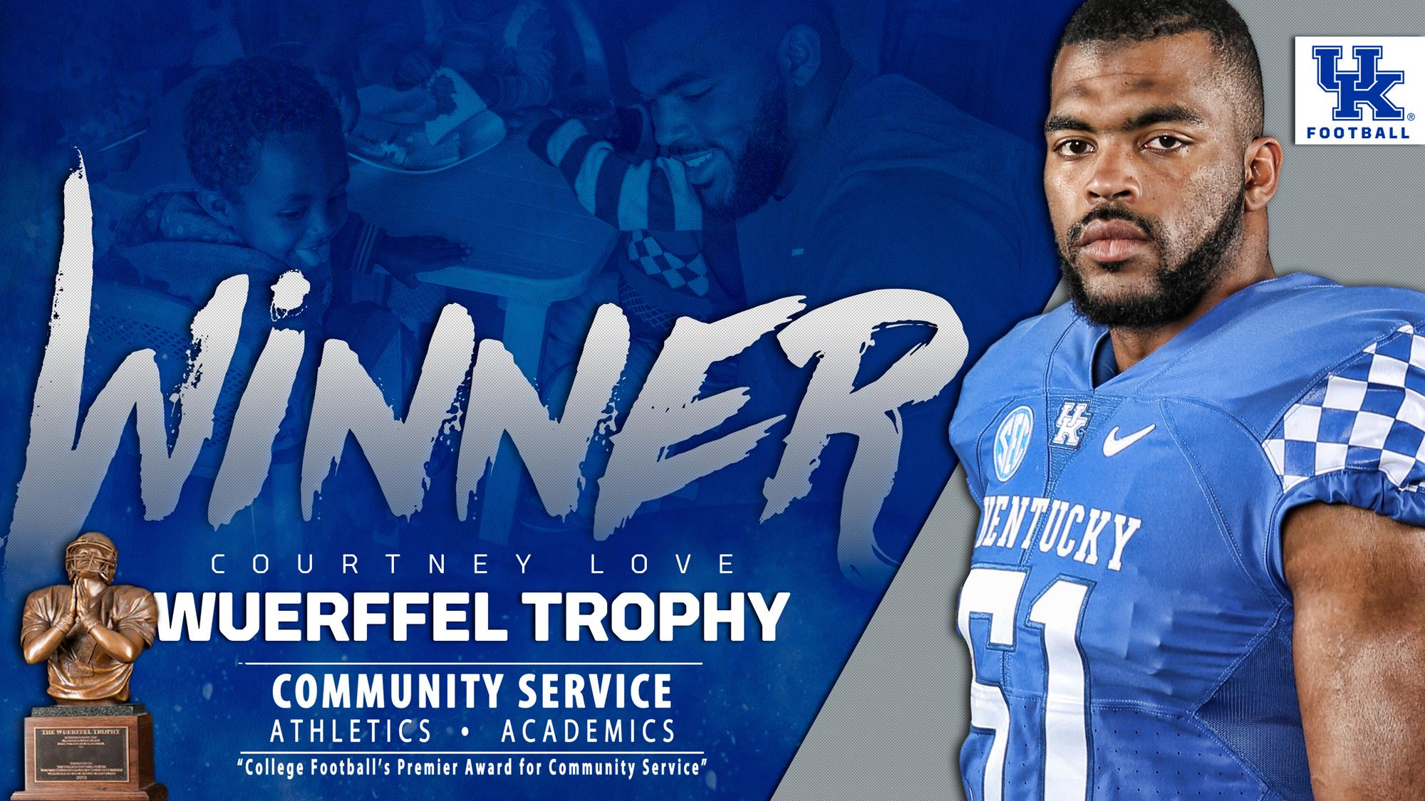 Kentucky’s Courtney Love Wins 2017 Wuerffel Trophy