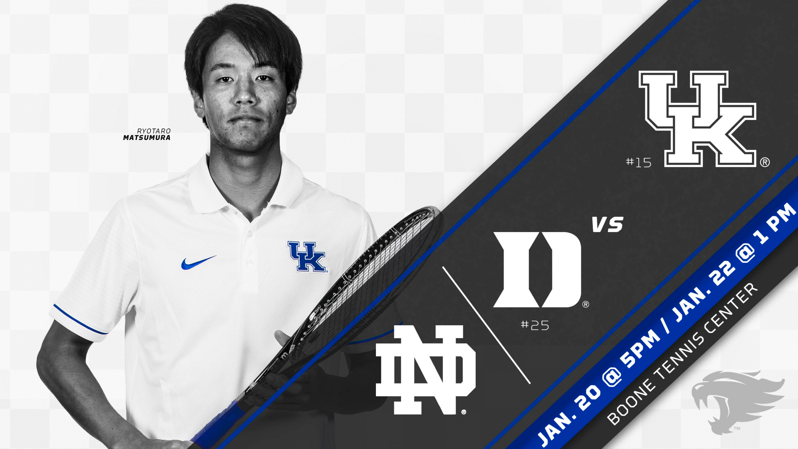 Men’s Tennis Hosts Duke on Friday, Notre Dame on Sunday