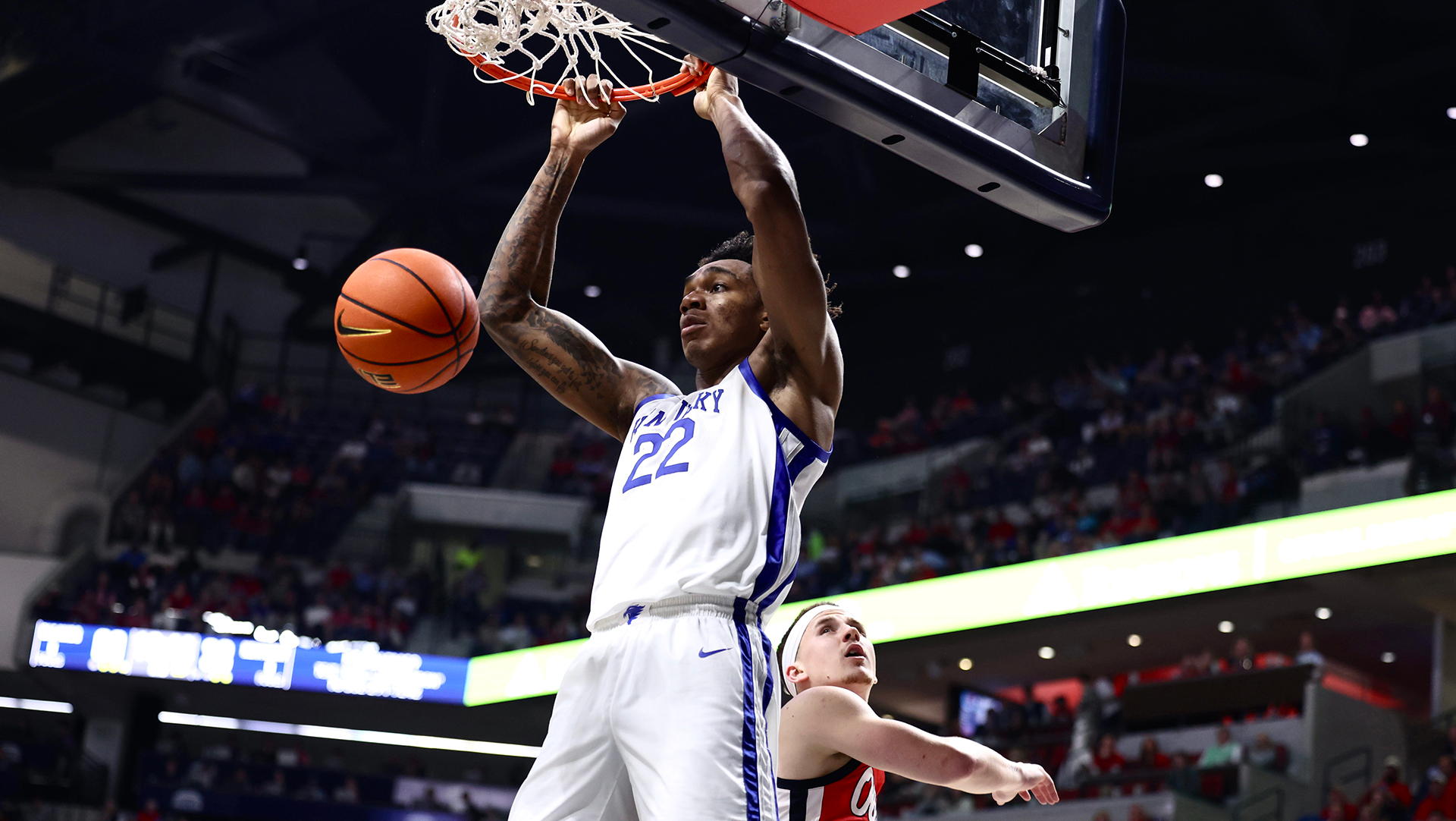 Williams' Triple Double Not Enough as Kentucky Falls at Ole Miss