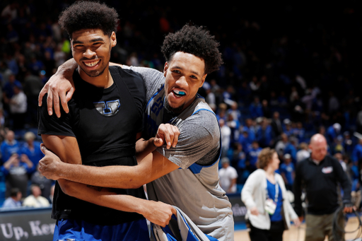 Nick Richards. EJ Montgomery.

2018 Blue-White game.

Photo by Chet White | UK Athletics