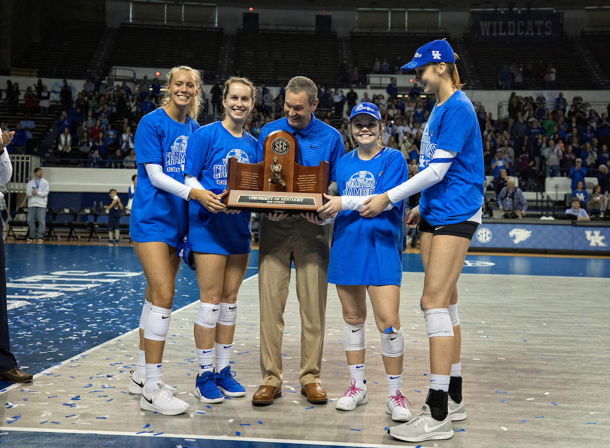 as Kentucky defeated  Auburn 3-0 on November 24, 2018.  Photo by Mark Cornelison | UKphoto