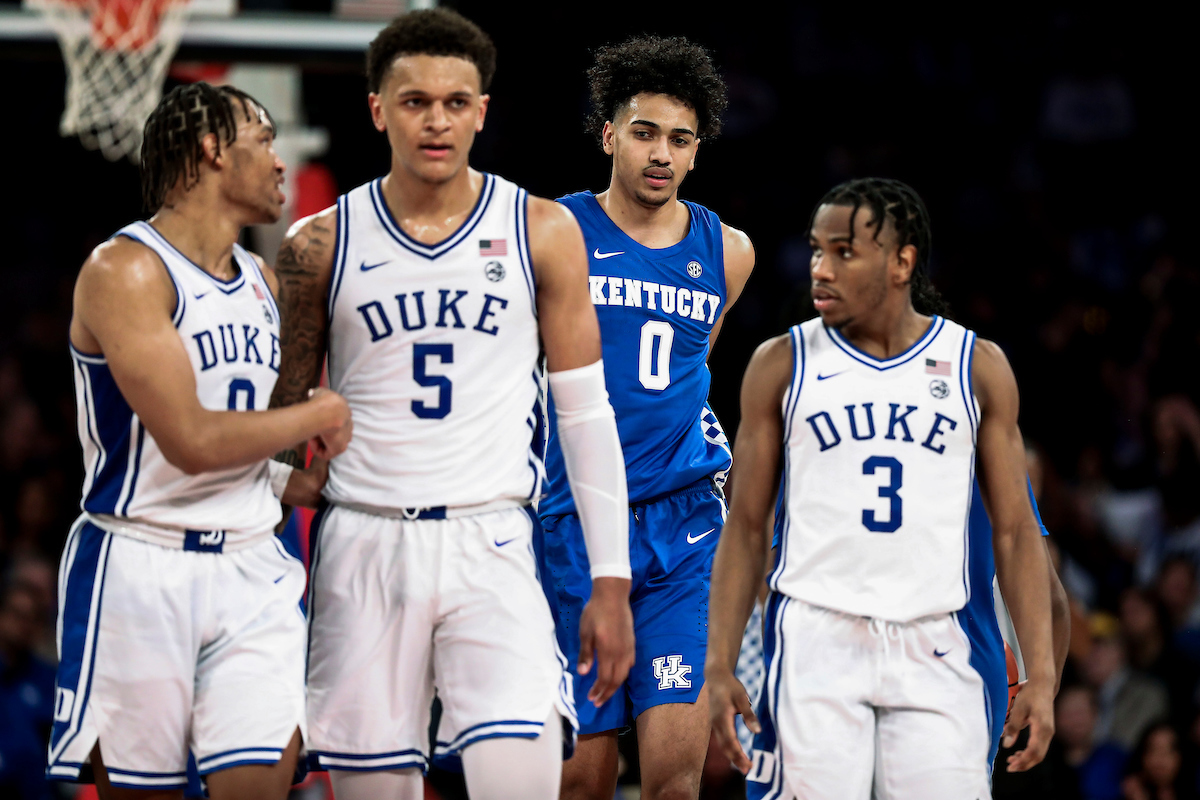 Jacob Toppin.

Kentucky loses to Duke 79-71 in the Champions Classic at Madison Square Garden in New York on Nov. 9, 2021.

Photos by Chet White | UK Athletics