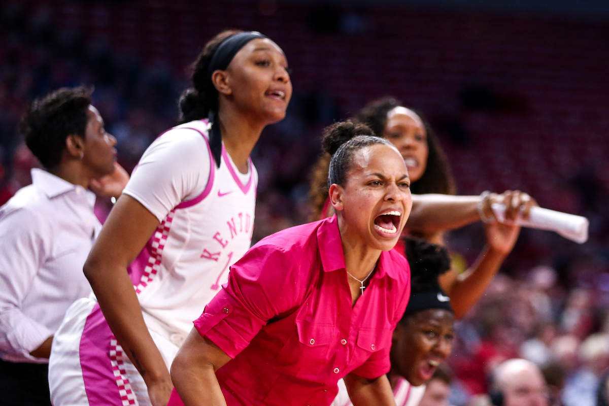 Amber Smith. 

Kentucky falls to Arkansas 103-85.

Photo by Eddie Justice | UK Athletics