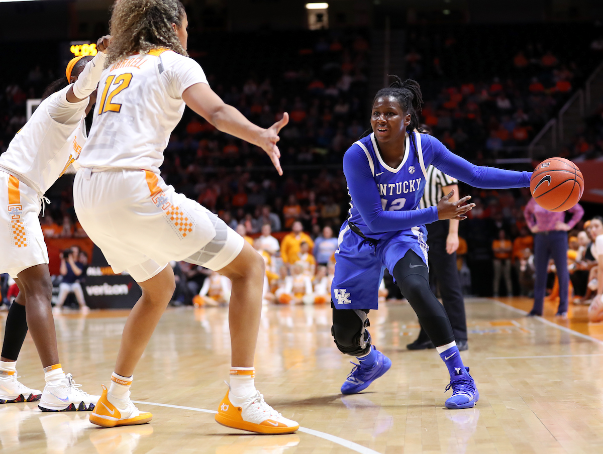 Amanda Paschal
The UK Women's Basketball team beats Tennessee 73-71. 

Photo by Britney Howard  | UK Athletics