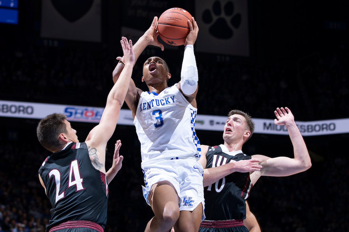 Keldon Johnson.

Men's basketball beat IUP 86-64

Photo by Chet White | UK Athletics