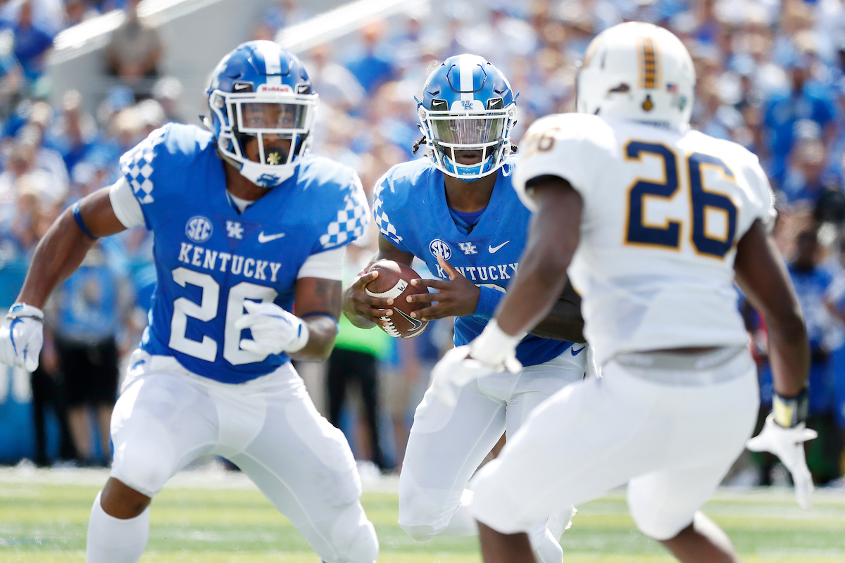 Benny Snell. Terry Wilson.

UK football beats Murray State 48-10.

Photo by Chet White | UK Athletics