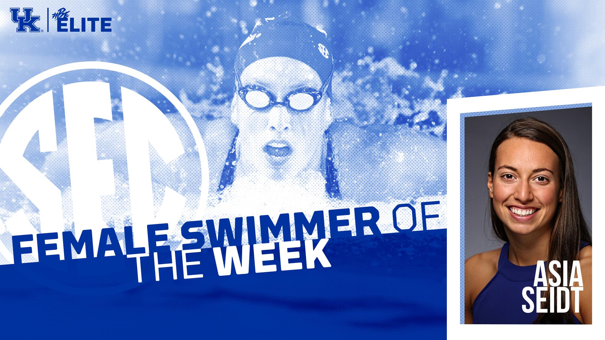 Seidt, Bonnett Earn SEC Swimmer of the Week Honors